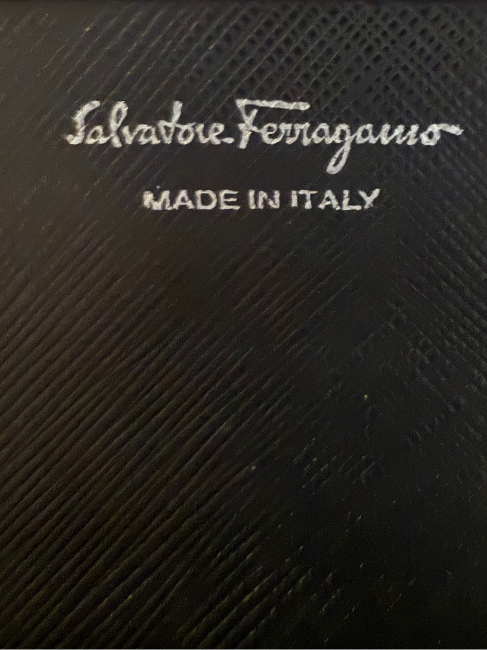 Salvatore Ferragamo Black Saffiano Leather Gancini Key Case Wallet - Picture 6 of 8